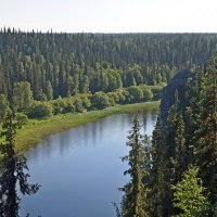 Река под обрывом. :: ВикТор Быстров