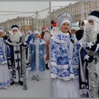 Молодой Дед Мороз и прекрасные Снегурочки :: Татьяна Машошина