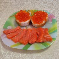 Рыбка чавыча и ее икра :: Галина Нестратова Рыбка чавыча и ее икра :: Галина Нестратова