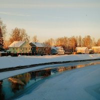 зимний день на реке Тихвинка :: Сергей Кочнев