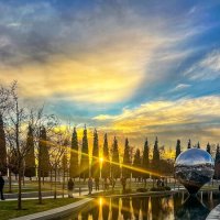 Закат в парке Галицкого. Краснодар :: Оксана Н.