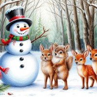 Снеговик среди друзей :: Freddy 97