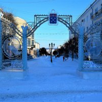Чебоксары. Новогодняя арка бульвара Купца Ефремова. :: Пётр Чернега
