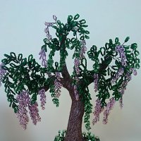 ДЕРЕВО   ГЛИЦИНИИ   ИЗ   БИСЕРА :: Анатолий Малобродский