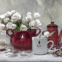 Январские розы в снега и морозы....)) :: Bosanat Январские розы в снега и морозы....)) :: Bosanat