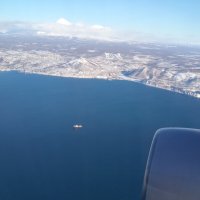 Камчатка за окном. Авачинская бухта. :: Александр Беляков Камчатка за окном. Авачинская бухта. :: Александр Беляков