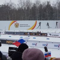 Биатлонисты на трассе :: Galina Solovova Биатлонисты на трассе :: Galina Solovova