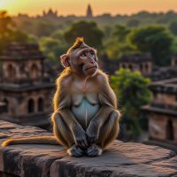 Обезьяна в древнем городе :: Aleksey Afonin