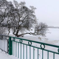 Зимний этюд с рыбаками :: Мария Васильева