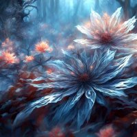 цветы под снегом. :: Mila 