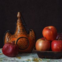 Натюрморт с яблоками и гранатом :: Michel 