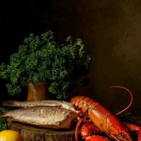 Натюрморт с рыбой :: Георгий Пичугин Натюрморт с рыбой :: Георгий Пичугин