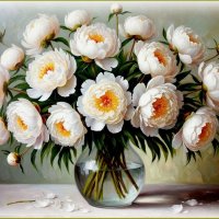 Букет пионов в вазе ... :: Валентина Надсон