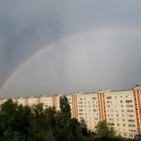 радуга в городе :: Елена Шаламова