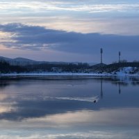 Вечернее небо над Енисеем :: Светлана Грызлова