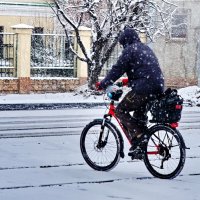 Зимние велосипедисты... :: Николай Саржанов