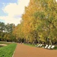 ЗОНА ОТДЫХА У БЕРЕЗОВОЙ АЛЛЕИ В УСАДЬБЕ :: Валентина 