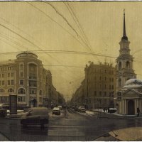 My magic Petersburg_02978_Пересечение ул Моховой и Белинского. Симеоновская церковь :: Станислав Лебединский