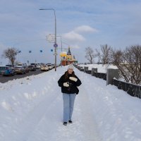 Портрет в зимнем городе :: Александр Синдерёв
