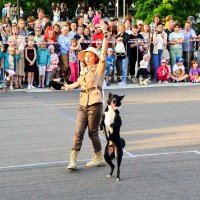 Выступление с домашним питомцем. :: Михаил Курзанцев Выступление с домашним питомцем. :: Михаил Курзанцев