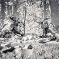 "Битва на снегоступах" , :: Юрий Афонин