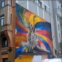 Прогулка по Москве.  Граффити-портрет Майи Плисецкой :: Ольга Довженко