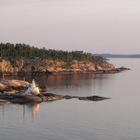 Маяк на острове Лёвскер и остров Колкан :: Александр Ильчевский 