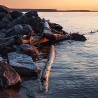 Бердский залив в закате :: Антон Лихач Бердский залив в закате :: Антон Лихач