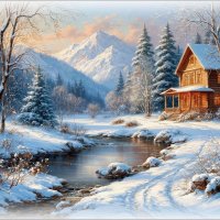 Зимний пейзаж ... :: Валентина Надсон