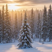 Барзасская тайга, последние дни зимы. :: Сергей Винтовкин