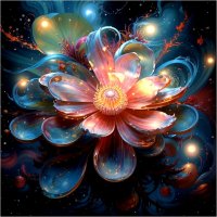 фрактальные цветы нейросети. :: Mila 