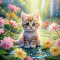 Котенок под дождем :: Наталья ***