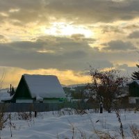 Сельская местность на закате . :: Мила Бовкун Сельская местность на закате . :: Мила Бовкун