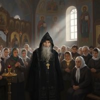 Старец Илий с прихожанами :: Дмитрий Балашов