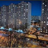 Город зажигает огни. :: Александр Дмитриев