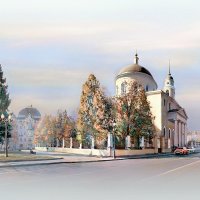 Москва. Церковь Большое Вознесение у Никитских ворот, где венчался А. С. Пушкин. :: В и т а л и й .... Л а б з о'в