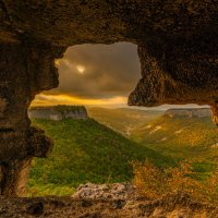 закат в пещерном городе :: Виталий Емельянов