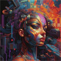 ФРАКТАЛ БОДИ АРТ. ИИ :: Mila 