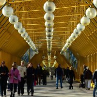 Андреевский пешеходный мост. :: Наталья Вязигина