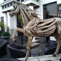 Гнедой в полоску...(деревянная скульптура) :: Валерий Кокорев