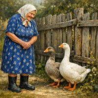 «Жили у бабуси два веселых гуся» :: Денис Бочкарёв