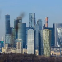 Москва сити. Вид с Воробьёвых гор. :: Наталья Вязигина