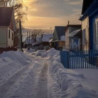 "На деревенской улице в марте"© :: Владимир Макаров "На деревенской улице в марте"© :: Владимир Макаров