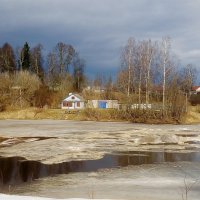 Весна на реке Тихвинкка :: Сергей Кочнев