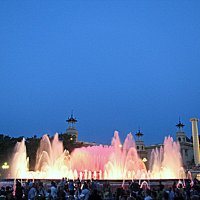 Поющий фонтан Барселоны. :: Владимир Драгунский