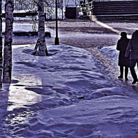 Март...Двое! Фотоакварель! :: Владимир 