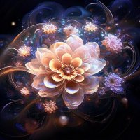 фрактальные цветы ии :: Mila 