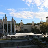 Фонтан у Национального музея Каталонии :: Ольга 