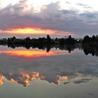 ...Закат на Стрелецком озере... :: Александр Герасенков