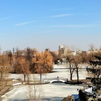 Вид с моста на Парк Горького. :: Любимова Ольга 